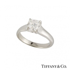 Tiffany & Co. Lucida Cut Diamond Ring in Platinum 1.35ct F/VVS2